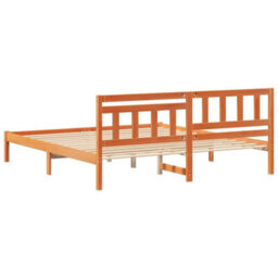 Berkfield Modern With Headboard Wax Brown 180 X 200 Cm Solid Pine Wood - thumbnail 7