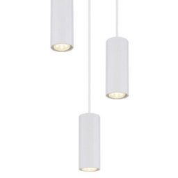 Luminosa Lighting Luminosa James Cluster Pendant Ceiling Light White Matt 3X Gu10 - thumbnail 3
