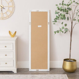Melody Maison Large Full Length White Framed Wall & Leaner Mirror - 47Cm X 142Cm - thumbnail 6