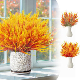 Amorly 32Pcs Uv Resistant No Fade Outdoor Artificial Plants  Flowers,fake Lavender Flowers Indoor  Outdoor Decor For Planter Front Porch - thumbnail 2