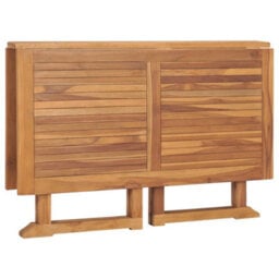 Berkfield Folding Garden Dining Table 110X110X75 Cm Solid Wood Teak - thumbnail 5