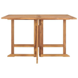 Berkfield Folding Garden Dining Table 110X110X75 Cm Solid Wood Teak - thumbnail 3