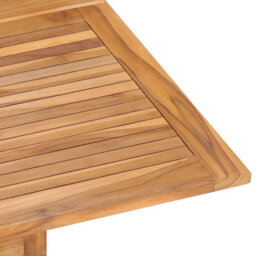 Berkfield Folding Garden Dining Table 110X110X75 Cm Solid Wood Teak - thumbnail 6