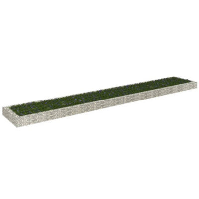 Berkfield Gabion Raised Bed Galvanised Steel 600X100X20 Cm - image 1