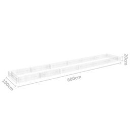 Berkfield Gabion Raised Bed Galvanised Steel 600X100X20 Cm - thumbnail 6