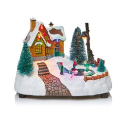 Premier Decorations Limited Led Plastic & Resin Traditional Village Illuminated Christmas Decoration, (H)200mm - thumbnail 5