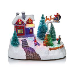 Premier Decorations Limited Led Plastic & Resin Traditional Village Illuminated Christmas Decoration, (H)200mm - thumbnail 4