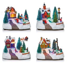 Premier Decorations Limited Led Plastic & Resin Traditional Village Illuminated Christmas Decoration, (H)200mm - thumbnail 2