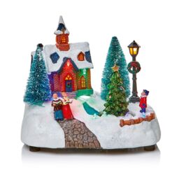 Premier Decorations Limited Led Plastic & Resin Traditional Village Illuminated Christmas Decoration, (H)200mm - thumbnail 3