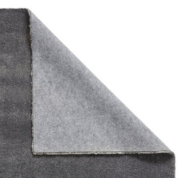 Charcoal Plain Shaggy Rug, Stain-Resistant Rug, Easy To Clean Rug For Bedroom, Living Room, & Dining Room-60Cm X 115Cm - thumbnail 4