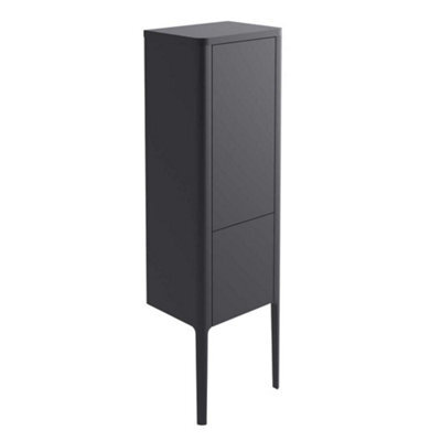 Plum&clay Sutton Blue Grey Floor Standing Tall Bathroom Storage Cabinet (H)1510mm (W)430mm - image 1