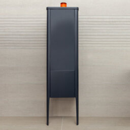 Plum&clay Sutton Blue Grey Floor Standing Tall Bathroom Storage Cabinet (H)1510mm (W)430mm - thumbnail 2