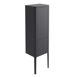 Plum&clay Sutton Blue Grey Floor Standing Tall Bathroom Storage Cabinet (H)1510mm (W)430mm