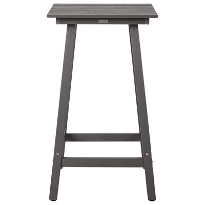 Wyld And Coco Urbannest Garden Bar Table Dark Grey 59 X 59 Cm All-Weather Synthetic - image 1