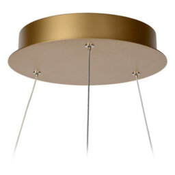 Lucide Vidal Modern Pendant Light 58Cm - Led Dim. - 1X48W 2700K - Matt Gold, Brass - thumbnail 6