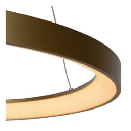Lucide Vidal Modern Pendant Light 58Cm - Led Dim. - 1X48W 2700K - Matt Gold, Brass - thumbnail 8