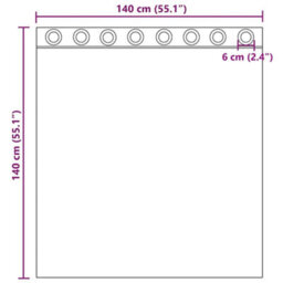 Vidaxl Voile Curtains With Grommets 2 Pcs Cream 140X140 Cm - thumbnail 8