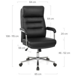 Atlantic Lyon Office Chair Grey Chrome Legs - thumbnail 4
