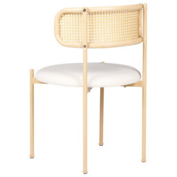 Beliani Set Of 2 Dining Chairs Andover Metal Light Beige - thumbnail 6