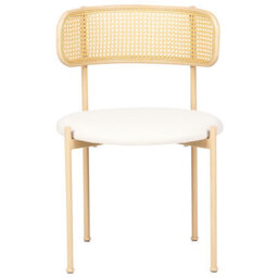 Beliani Set Of 2 Dining Chairs Andover Metal Light Beige - thumbnail 5