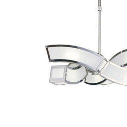 Luminosa Lighting Luminosa Duna Gu10 Pendant 3 Arm 6 Light L1/sgu10, Polished Chrome - thumbnail 4