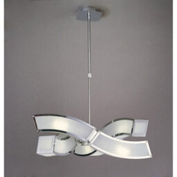 Luminosa Lighting Luminosa Duna Gu10 Pendant 3 Arm 6 Light L1/sgu10, Polished Chrome - thumbnail 2
