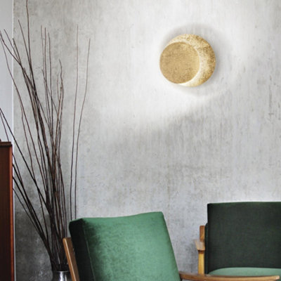 Ideal Lux Tick Integrated Led Indoor Wall Lamp 1 Light Gold 3000K - image 1
