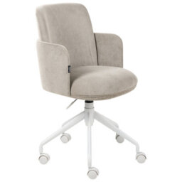Beliani Office Chair Dryden Corduroy Taupe - thumbnail 5