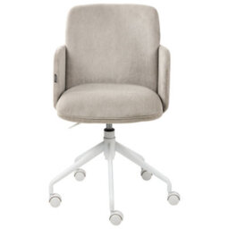 Beliani Office Chair Dryden Corduroy Taupe - thumbnail 7