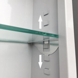 Sline 500X700mm Wall Mounted Metal Bathroom Mirror Cabinet With White Lights And Shaver Socket Ip44 - thumbnail 8
