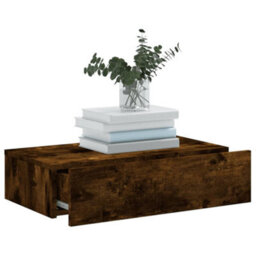 Berkfield Tv Cabinet With Led Lights Smoked Oak 60X35X15.5 Cm - thumbnail 5