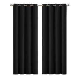 Marlow Blackout Curtains Window Curtain Draperies Pair Eyelet Bedroom Decor - thumbnail 1