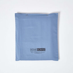 Homescapes Air Force Blue Deep Fitted Sheet Egyptian Cotton 1000 Tc, Single - thumbnail 4