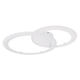Luminosa Lighting Luminosa Fenna Integrated Led Semi Flush Ceiling Light White 2X Led Dimmable 3000-6000K Remote Control - thumbnail 2