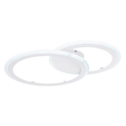 Luminosa Lighting Luminosa Fenna Integrated Led Semi Flush Ceiling Light White 2X Led Dimmable 3000-6000K Remote Control - thumbnail 7
