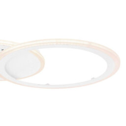 Luminosa Lighting Luminosa Fenna Integrated Led Semi Flush Ceiling Light White 2X Led Dimmable 3000-6000K Remote Control - thumbnail 5