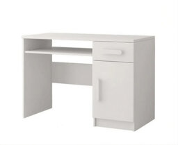 Arte All-White Computer Desk H760mm W1100mm D500mm - Minimalist Design For Versatile Study Spaces - thumbnail 1