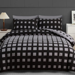 Grace Double Duvet Set Premium Microfiber Double Duvet Cover 3 Pcs Ultrasoft Hypoallergenic With Zipper Closure - thumbnail 1