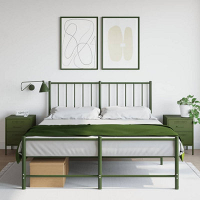 Berkfield Bedside Cabinets 2 Pcs Olive Green 36X39X50.5 Cm Steel - image 1