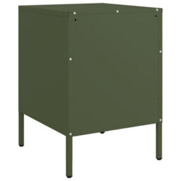 Berkfield Bedside Cabinets 2 Pcs Olive Green 36X39X50.5 Cm Steel - thumbnail 8
