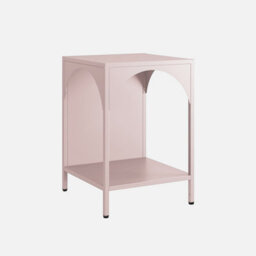 Sweeek - Set Of 2 Bedside Tables Industrial-Style Steel Pink 35X35X52 Cm - Soho - thumbnail 4