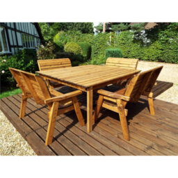 Marlborough Traditional Eight Seater Table Set With 4 X Green Bench Cushion, 1 X Green Parasol & Base & 1 X Cushion Storage Bag - thumbnail 5