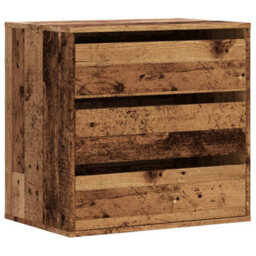 Walplus Corner Chest Of Drawers Old Wood 60X41X58 Cm Engineered Wood - thumbnail 2