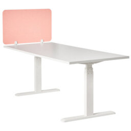 Beliani  Desk Screen Split Peach Pink - thumbnail 4