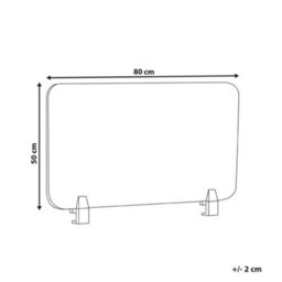 Beliani  Desk Screen Split Peach Pink - thumbnail 3