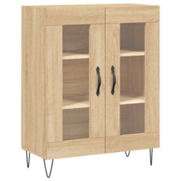 Berkfield Highboard Sonoma Oak 69.5X34X180 Cm Engineered Wood - thumbnail 7