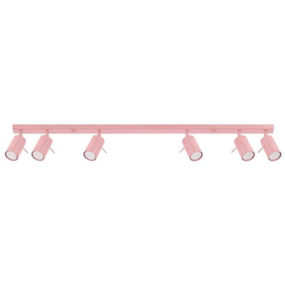 Luminosa Lighting Luminosa Ring Ceiling Spotlight Bar Pink 6X Gu10 - image 1