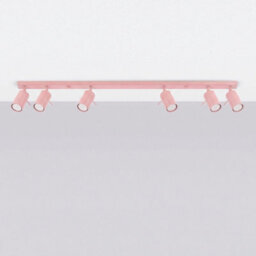 Luminosa Lighting Luminosa Ring Ceiling Spotlight Bar Pink 6X Gu10 - thumbnail 2