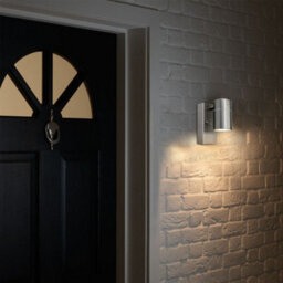 Long Life Lamps Company Single Outdoor Wall Light Dusk Till Dawn Sensor Stainless Steel Finish Ip65 Zlc088 - thumbnail 8