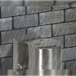 Long Life Lamps Company Single Outdoor Wall Light Dusk Till Dawn Sensor Stainless Steel Finish Ip65 Zlc088 - thumbnail 6
